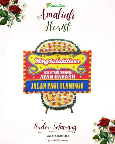 Sewa Papan Bunga Cikareo Utara